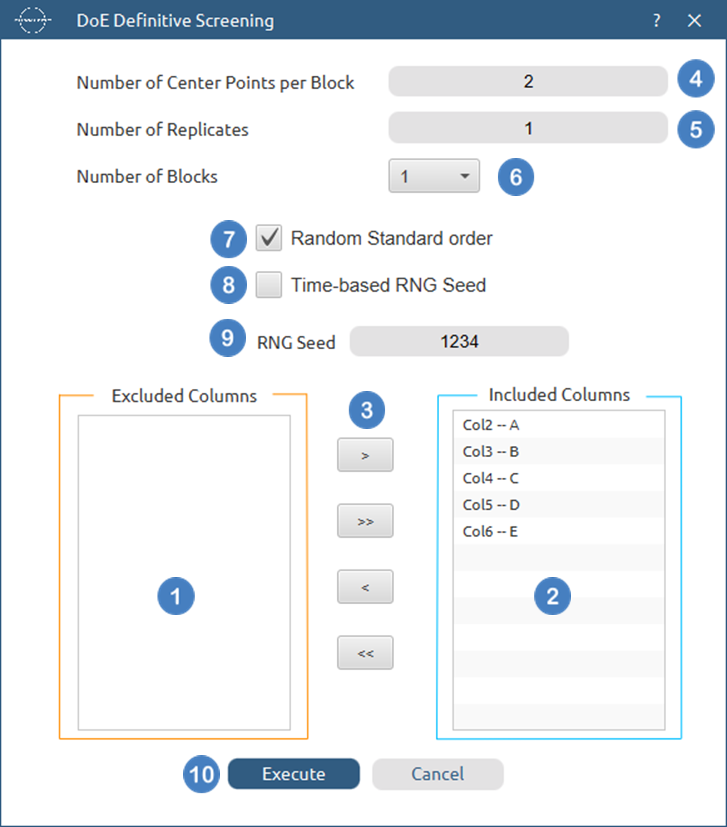 Definitive-Screening Configuration